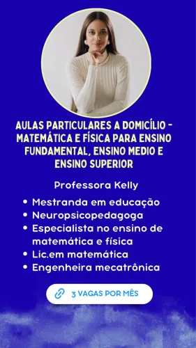 Aulas particulares a domicílio em Palmas