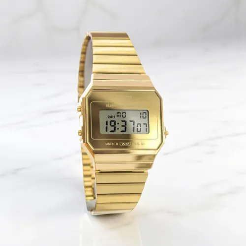 Relógio Casio vintage A700w dourado novo 