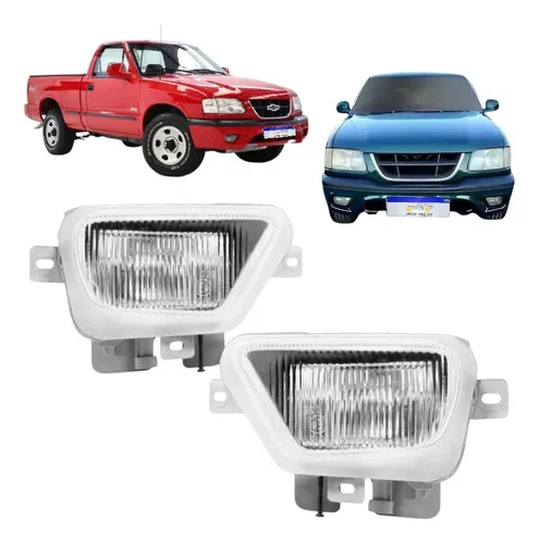 Par Farol De Milha Chevrolet S10 Blazer 1999 2000 Transparente/ambos