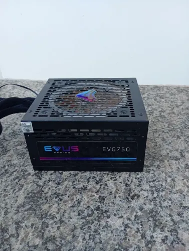 Fonte gamer evus 750w 80 plus bronze com argb led