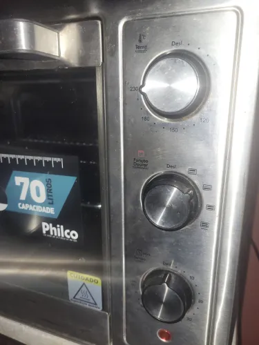 FORNO ELÉTRICO PHILCO 70 LITROS GRANDE ZERADO ( SÓ RETIRADA )