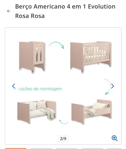 Vendo um berço americano com colchão lacrado 