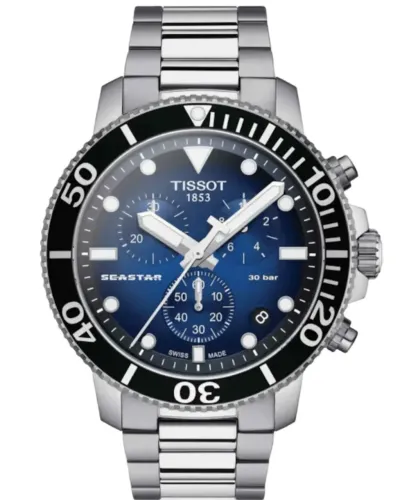 Relogio Tissot Seastar 1000 Azul T120.417.11.041.01 caixa certificado