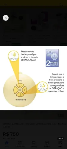 Bomba Elétrica de tirar Leite