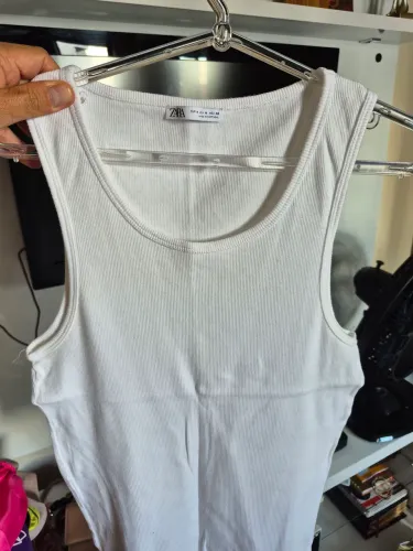 Regata ZARA branca Tam P 