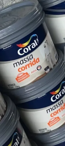 5 baldes massa corrida coral 20 kilos