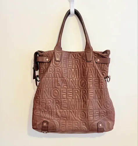 Bolsa couro Gianfranco Ferré
