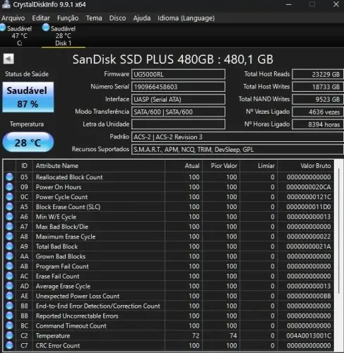 Vendo SSD de 480Gb