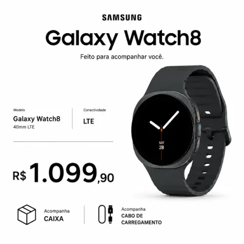 Smartwatch Samsung Galaxy Watch 8 40mm LTE 4G WiFi GPS