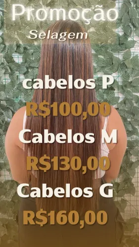 Promoção alongamento de R$130,00 por R$70,00