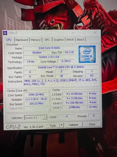 Vendo i56600 com placa mãe H270-PLUS