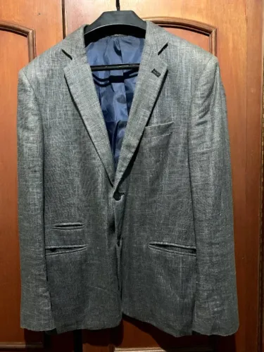 Blazer Mazzini Slim Cinza