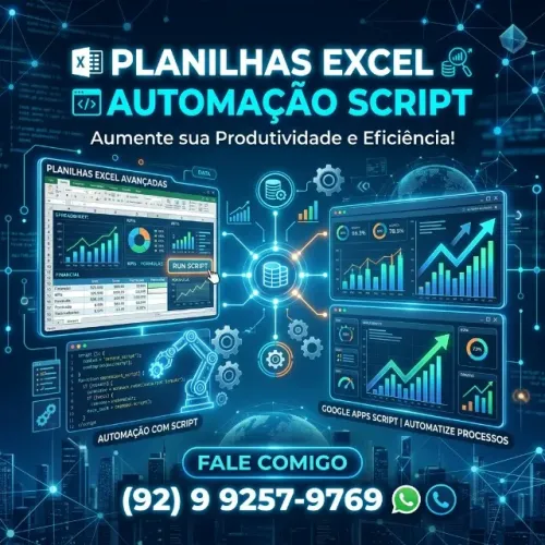 Planilha automatizada para excel ou sheets - Diversas