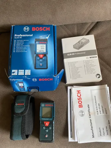 Trena a Laser Bosch GLM 40 Professional 40 Metros - Na Caixa Completa