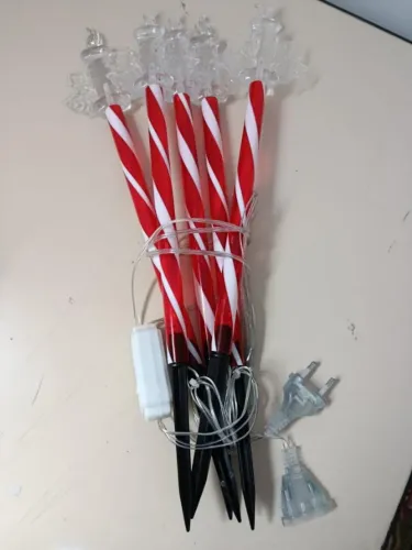 Bengala Vela de Natal LED Decoração de jadim ar livre