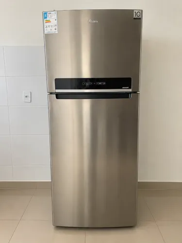 Geladeira Midea Inverter Inox