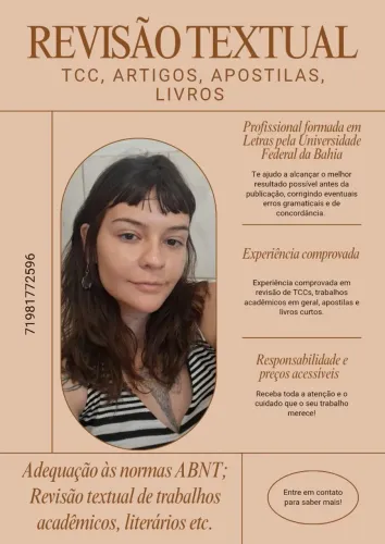 REVISÃO TEXTUAL DE TCC, ARTIGOS, APOSTILAS ETC