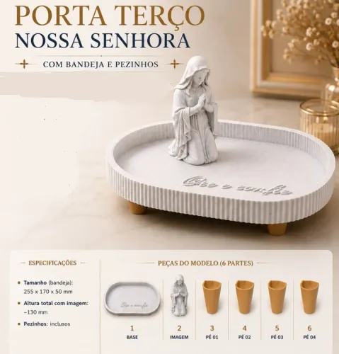 Porta terço Nossa Senhora