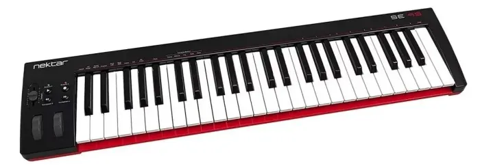 Teclado Controlador MIDI Nektar SE49 USB 49 Teclas Sensíveis Preto