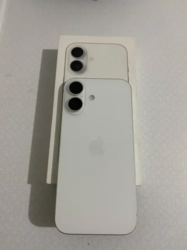 iPhone 16 completo com caixa branco 128GB na garantia APPLE