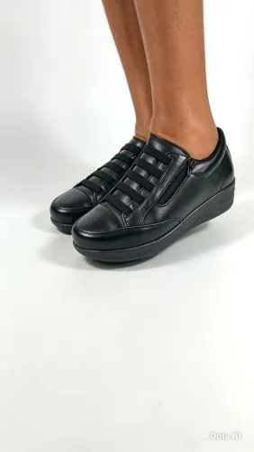 Tenis  Feminino Bella Dama Zíper Lateral Palmilha Confort Antistress - Tam 39