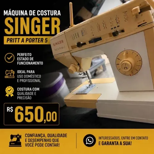 Máquina de costura Singer Pritt A Porter 5