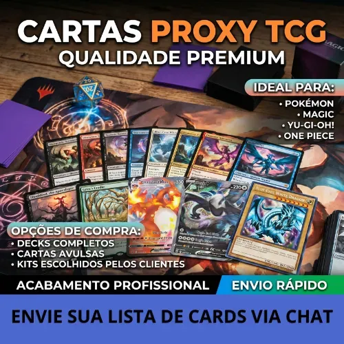Cartas Proxy Magic The Gathering MTG e Pokémon TCG | Alta Qualidade | Custom