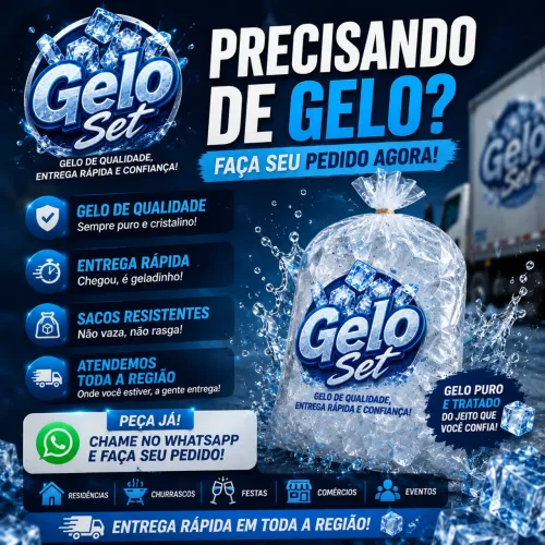 Venda de saco de gelo