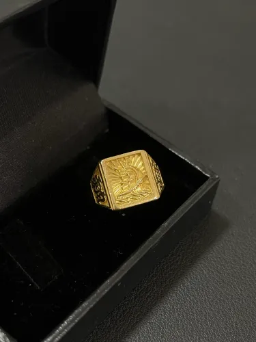 Anel Masculino de ouro 10.39g 18k procedência garantia eterna