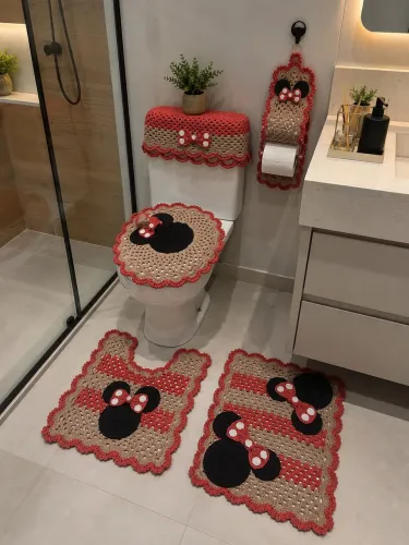 Jogo de banheiro crochet