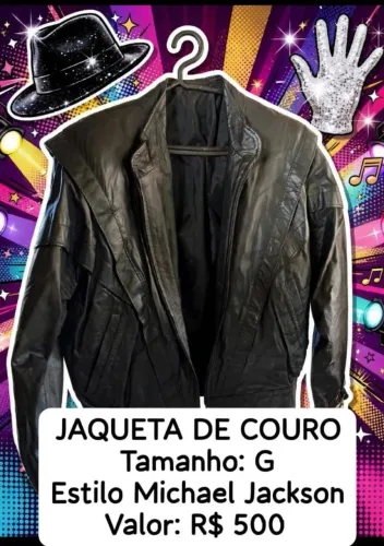 Jaqueta do rei do Pop Michael Jackson