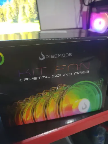 Vendo fans rgb cristal com controladora contem 3 fans e uma controladora