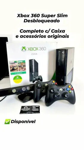 Xbox Super Slim Desbloqueado!! Completo! (Aceito Cartão)