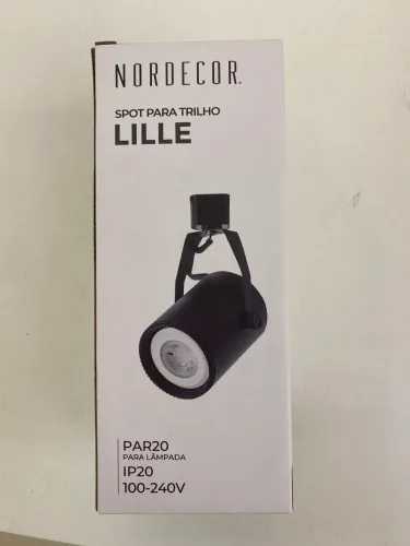 2 SPOT LILLE PRETO PARA TRILHO (NORDECOR)