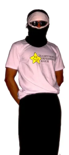 camiseta "transtorno depressivo maior"
