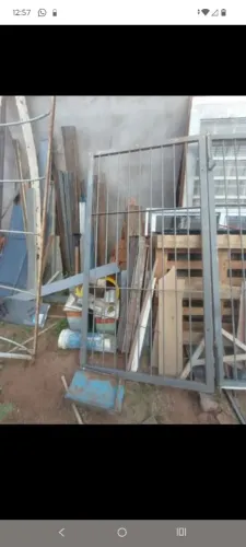 Portão Duplo Ferro Puro 2,20 x 2,10m - Forte e Inteiro