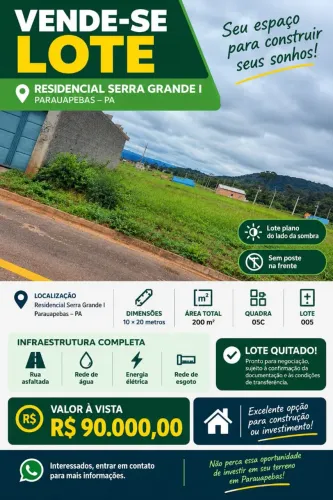 ? VENDE-SE LOTE - RESIDENCIAL SERRA GRANDE I