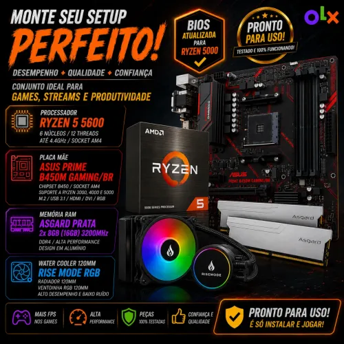Kit upgrade AM4 | Ryzen 5 5600 | 16gb DDR4 3200