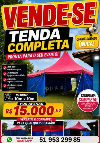 Tenda completa para eventos