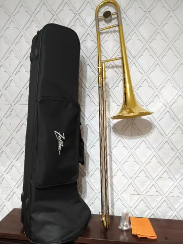 Trombone De Vara Zellmer Zsl-700l Novo De Vitrine Dourado com Prata Novíssimo