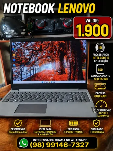 Notebook Lenovo core i5 10° geração