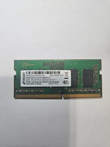 Memória RAM Notebook DDR4 4GB 3200 MHz PC4 1Rx16