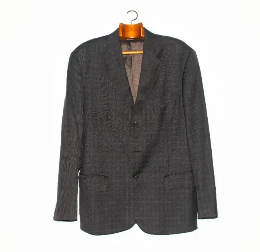 Blazer vintage de lã fria crawford italiano xadrez