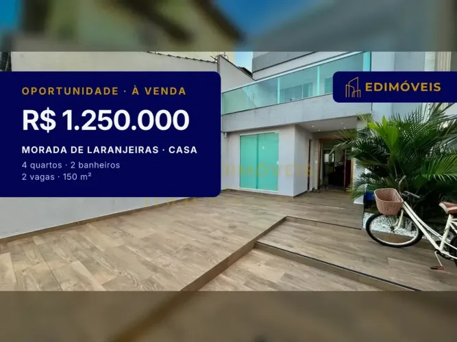 Morada de Laranjeiras| Casa 4 quartos com excelente acabamento e espaço para lazer