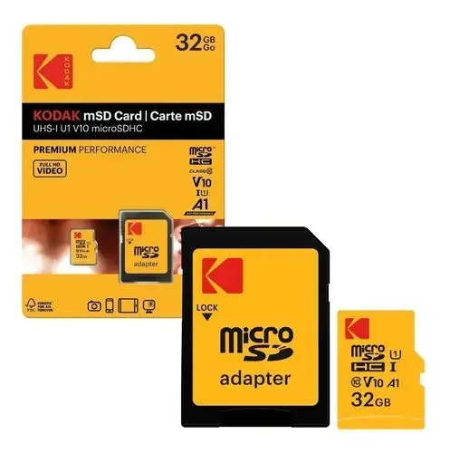 Cartão de Memória Kodak microSDXC 64GB UHS-1 U3 V30 A1