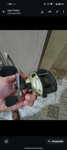 Vara de peças o kit com três varas mais carretinha de marca 