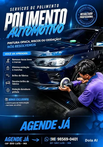 Polimento automotivo profissional
