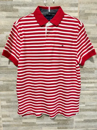 Camisa polo listrada Tommy Hilfiger M