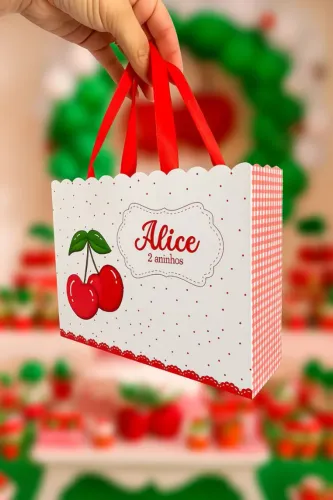Kit 10 sacolas personalizadas com 10 mini livros de brinde