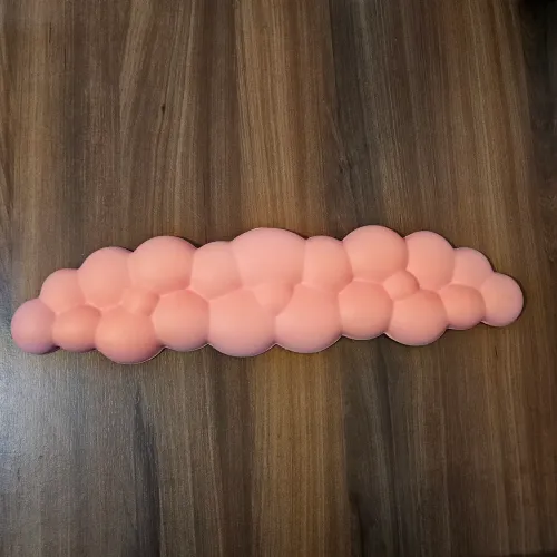 Apoio de Pulso para Teclado Rosa - Nuvem | Pouco Uso